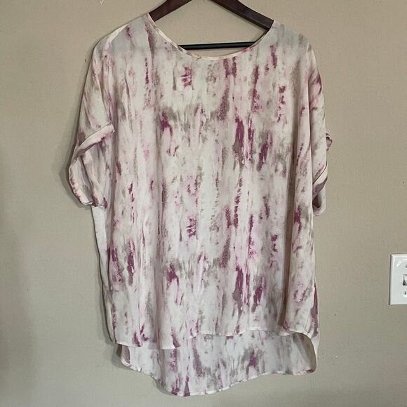 2X Maurices Women's Plus Size Roll Sleeve Blouse - Picture 1 of 4